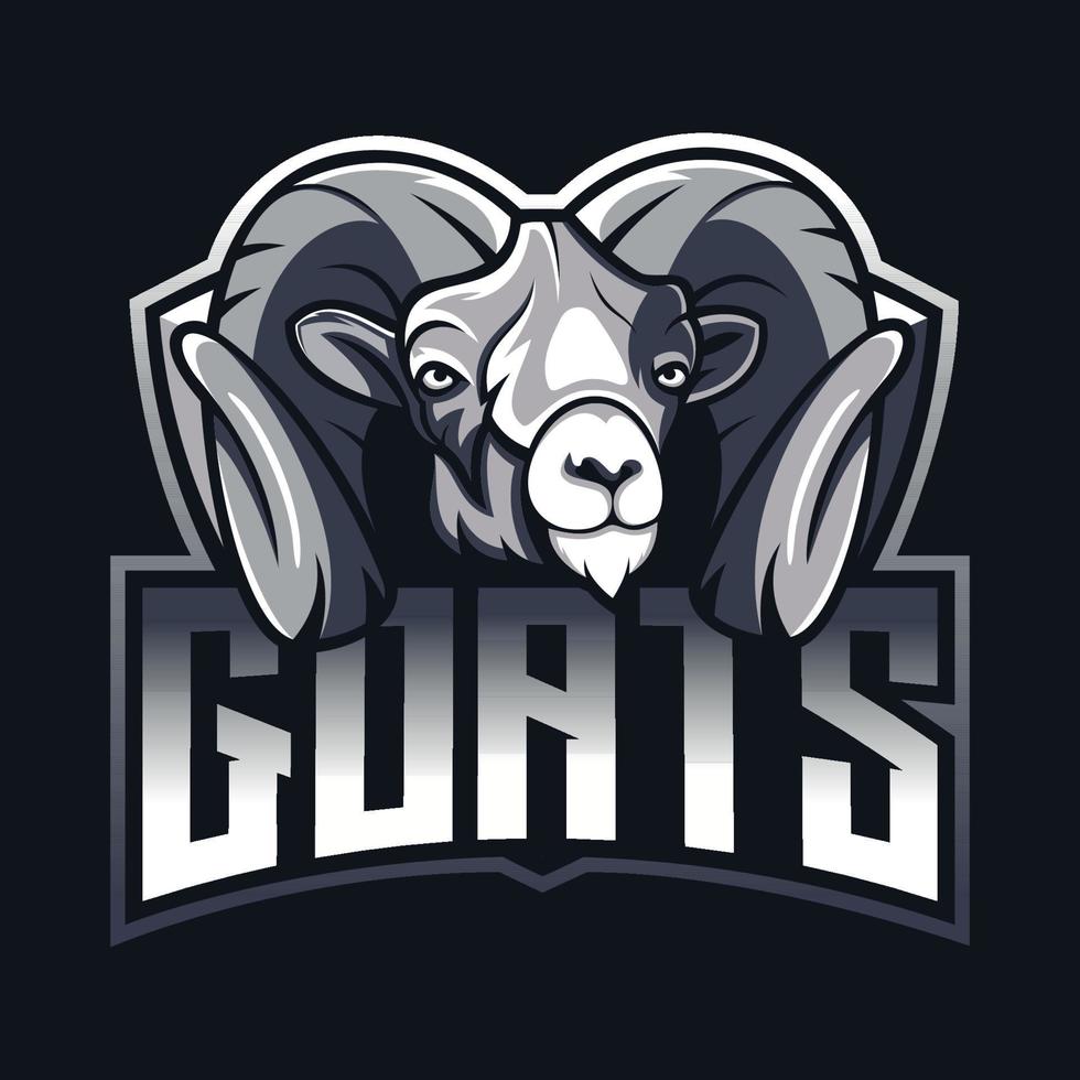 Goats mascot best logo design good use for symbol identity emblem badge shirt  and more vector