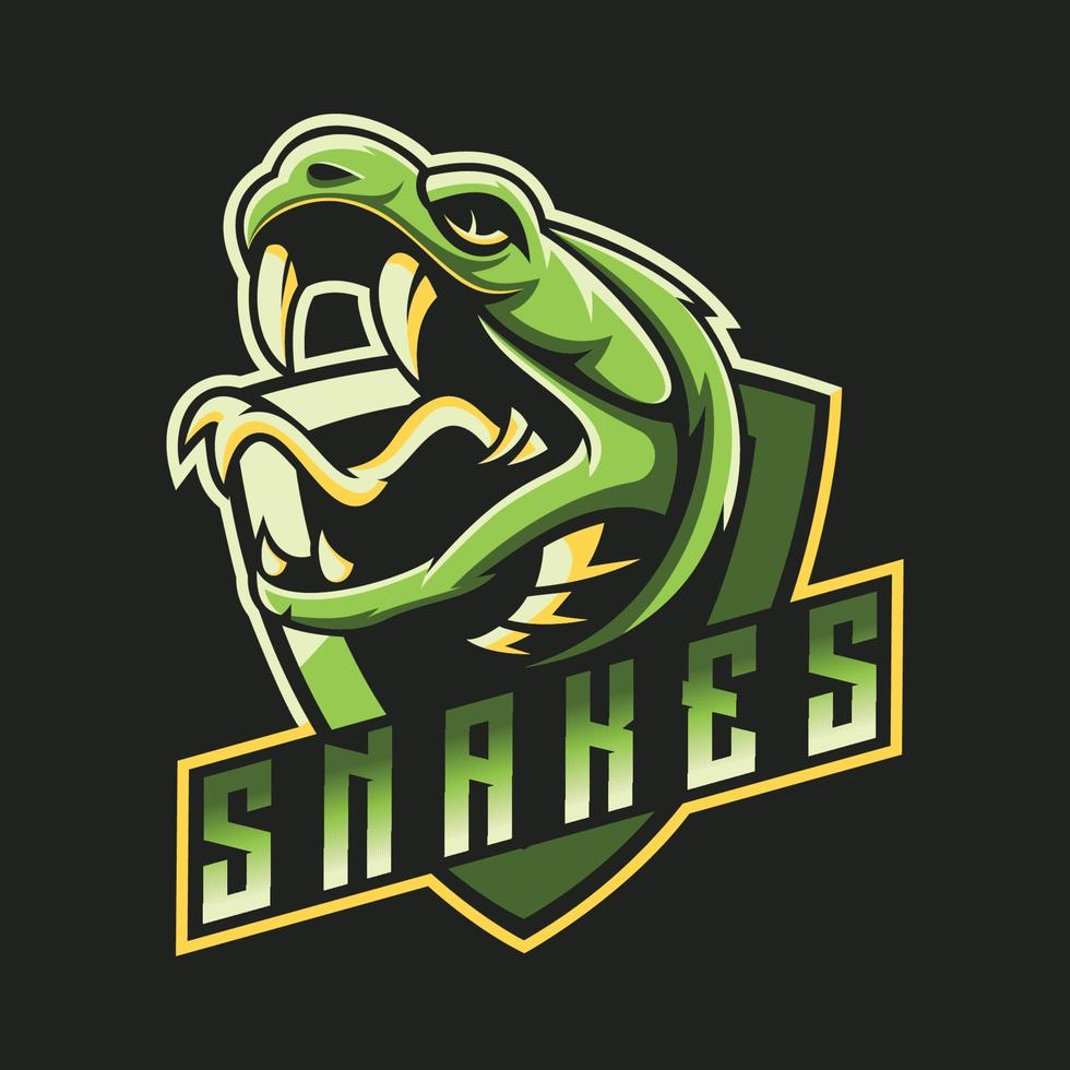 serpientes mascota mejor diseño de logotipo buen uso para símbolo identidad emblema insignia camisa y más vector