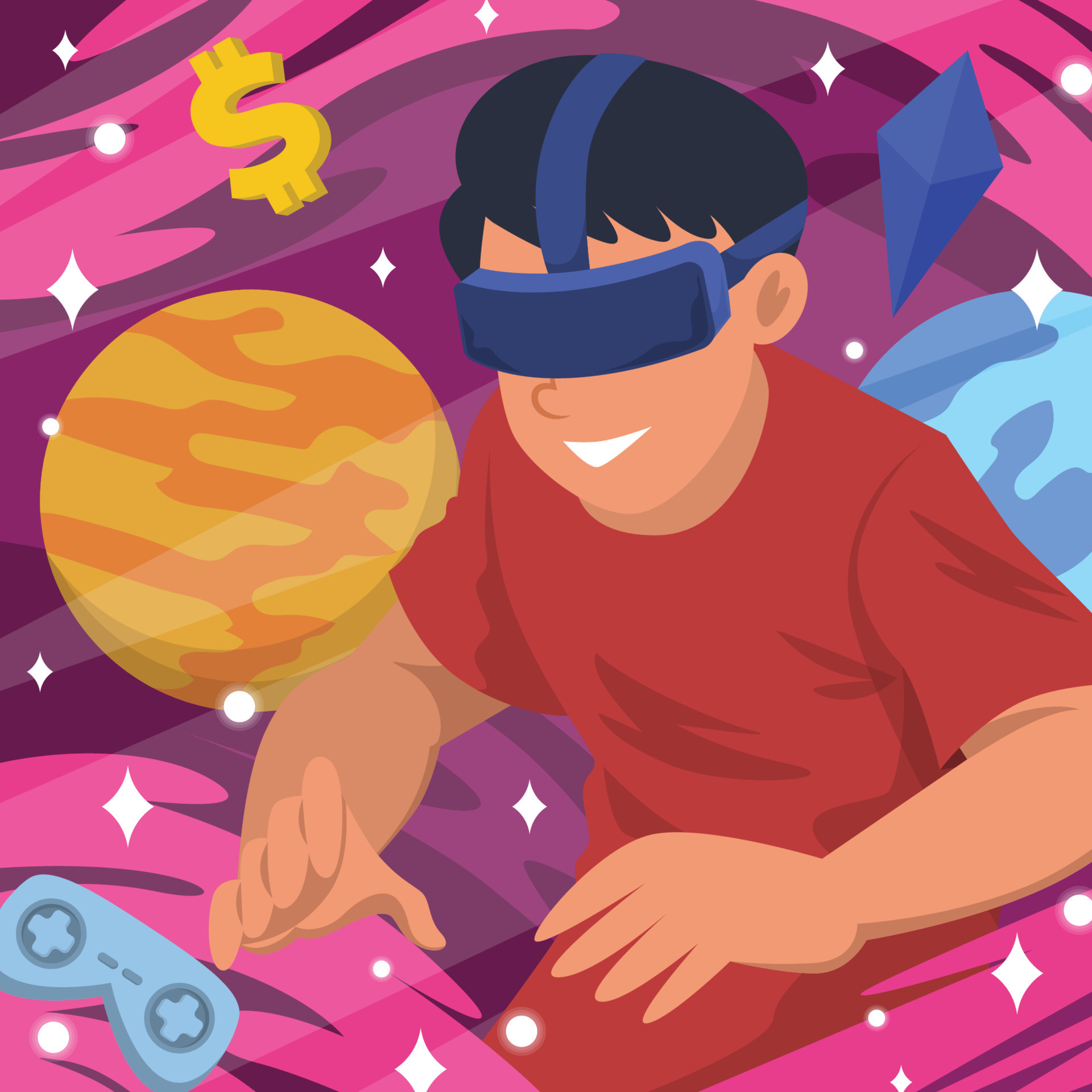 Future Technology Virtual Universe Online 9516471 Vector Art at Vecteezy