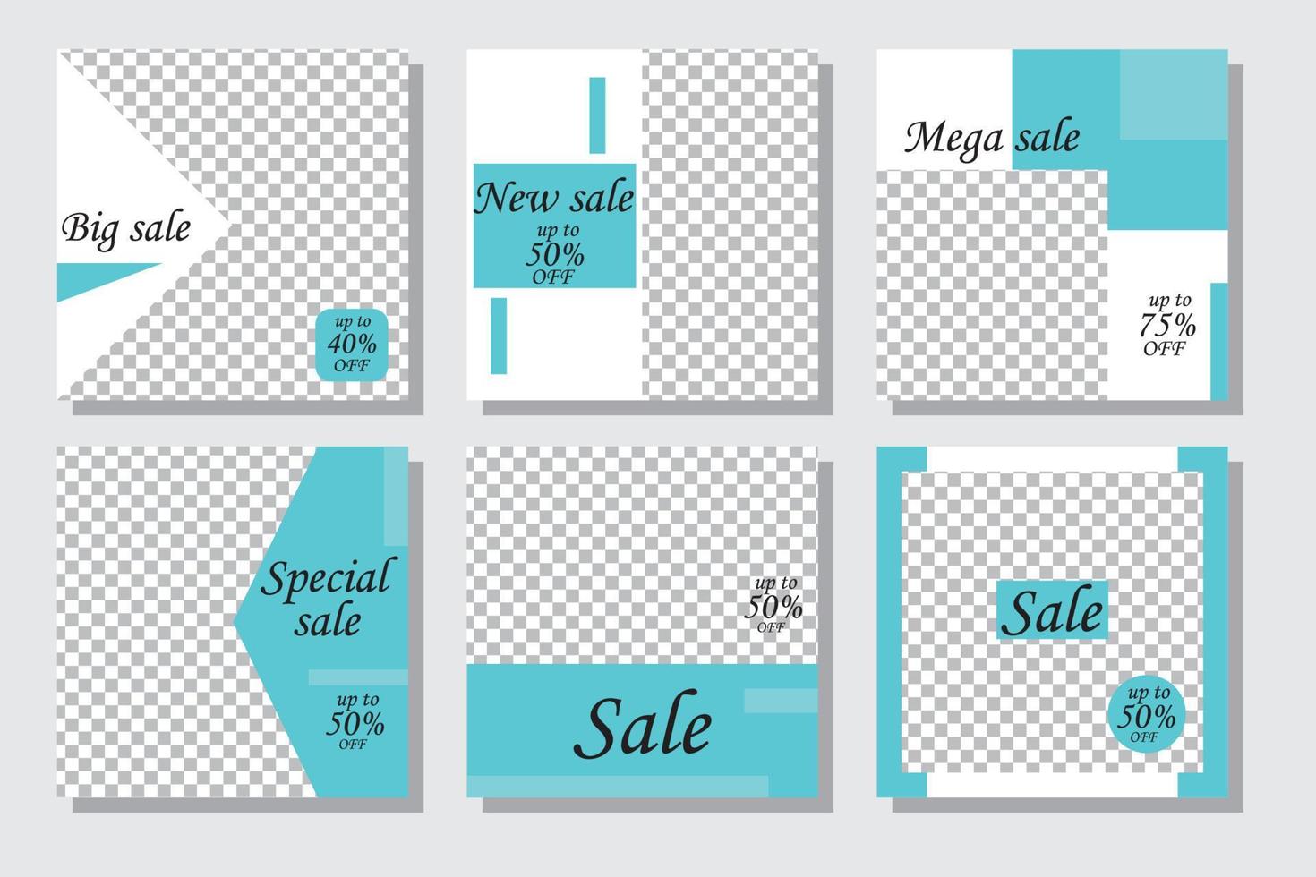 set banner social media post design,modern banner. vector