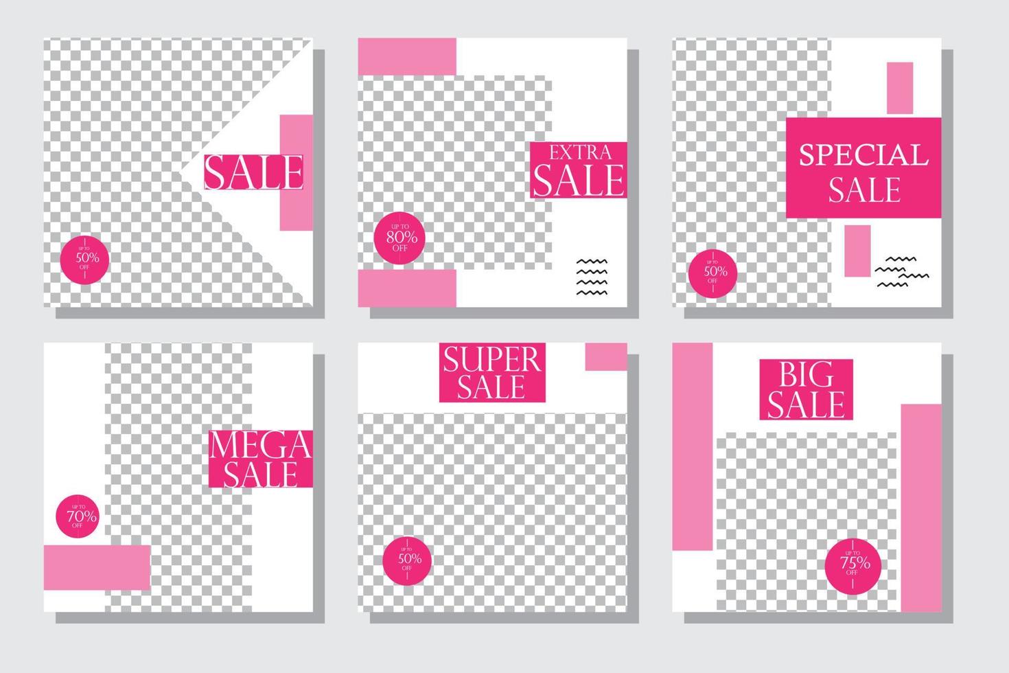 set banner social media post design,modern banner. vector