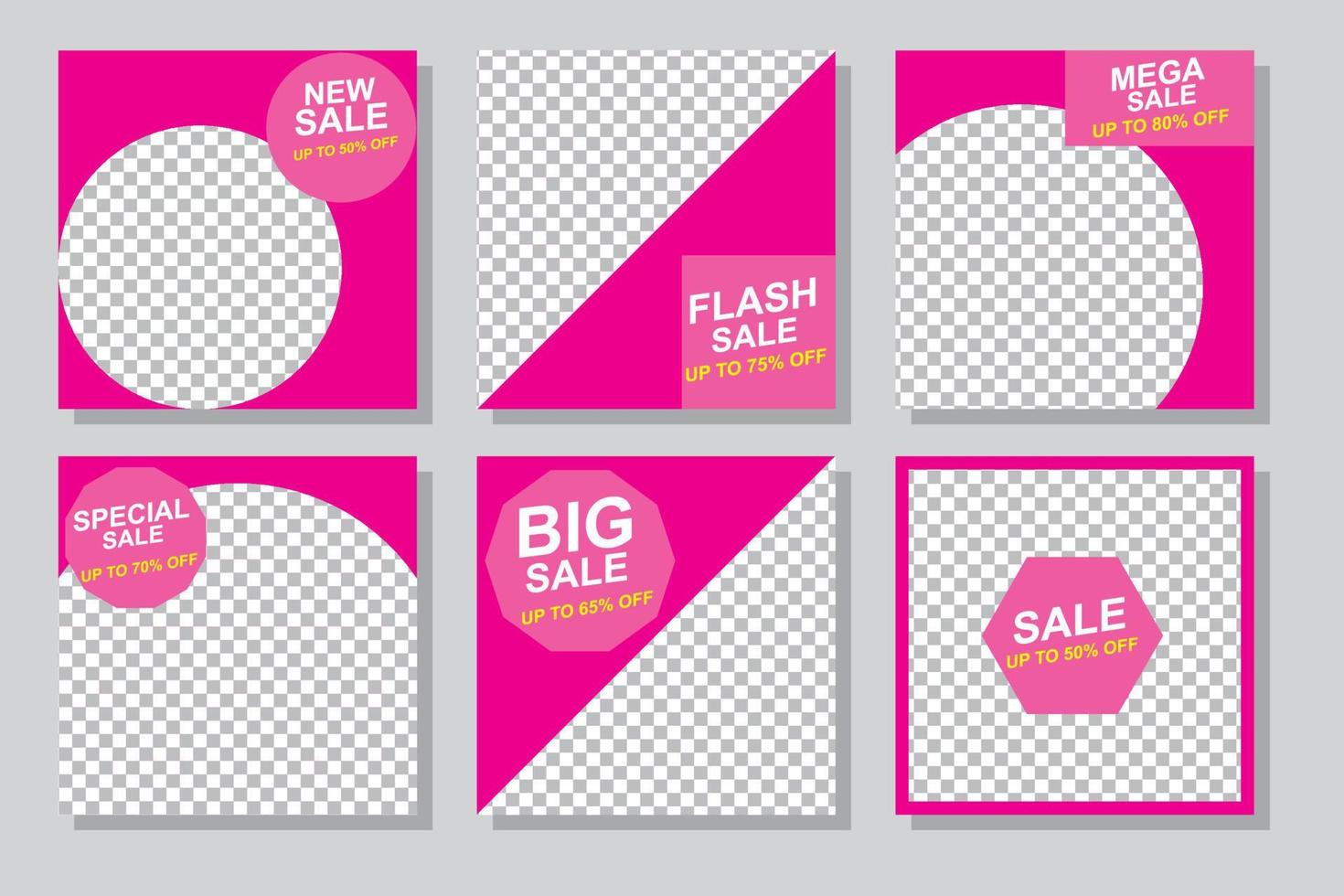 set banner social media post design,modern banner. vector