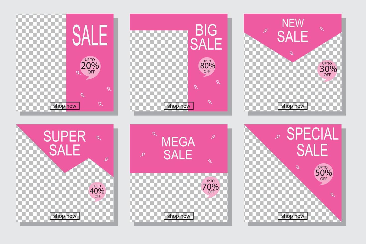 set banner social media post design,modern banner. vector