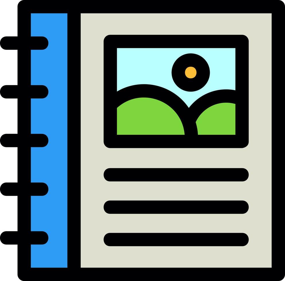 Album Line Icon vector