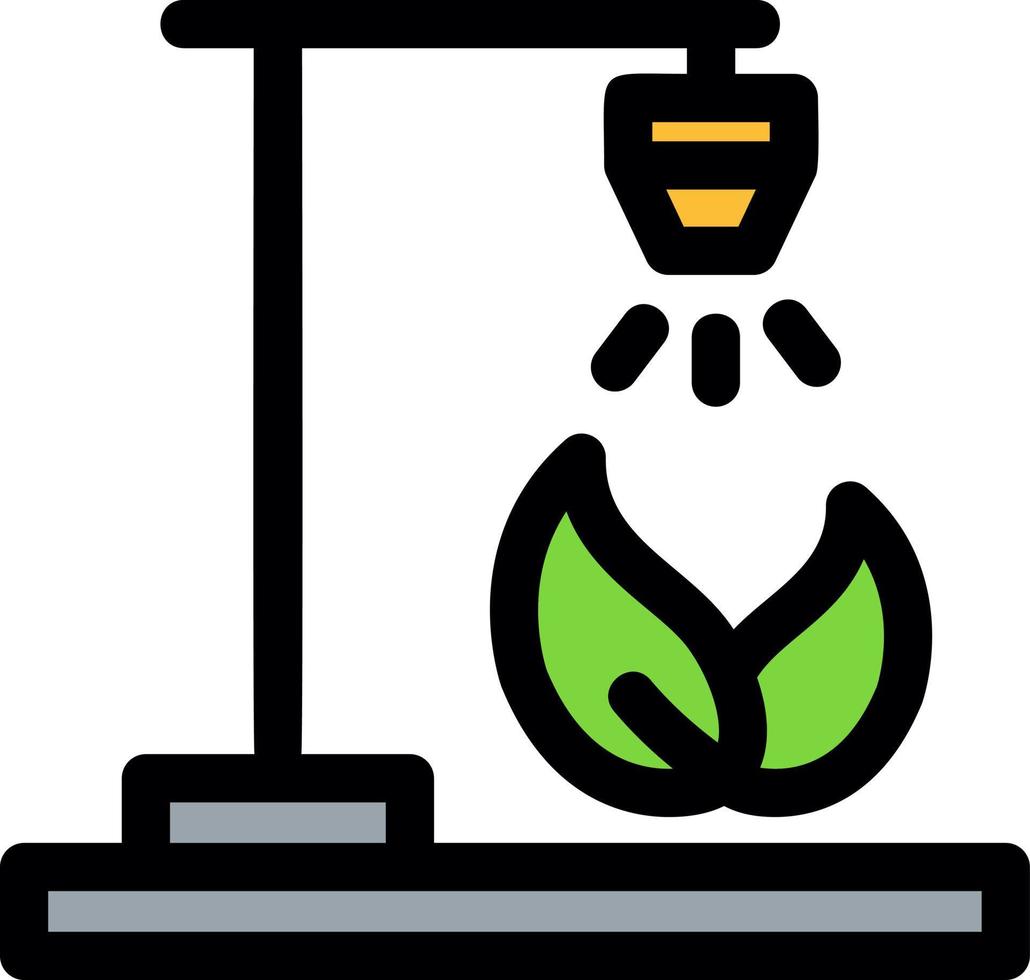 Eco Street Light Line Icon vector