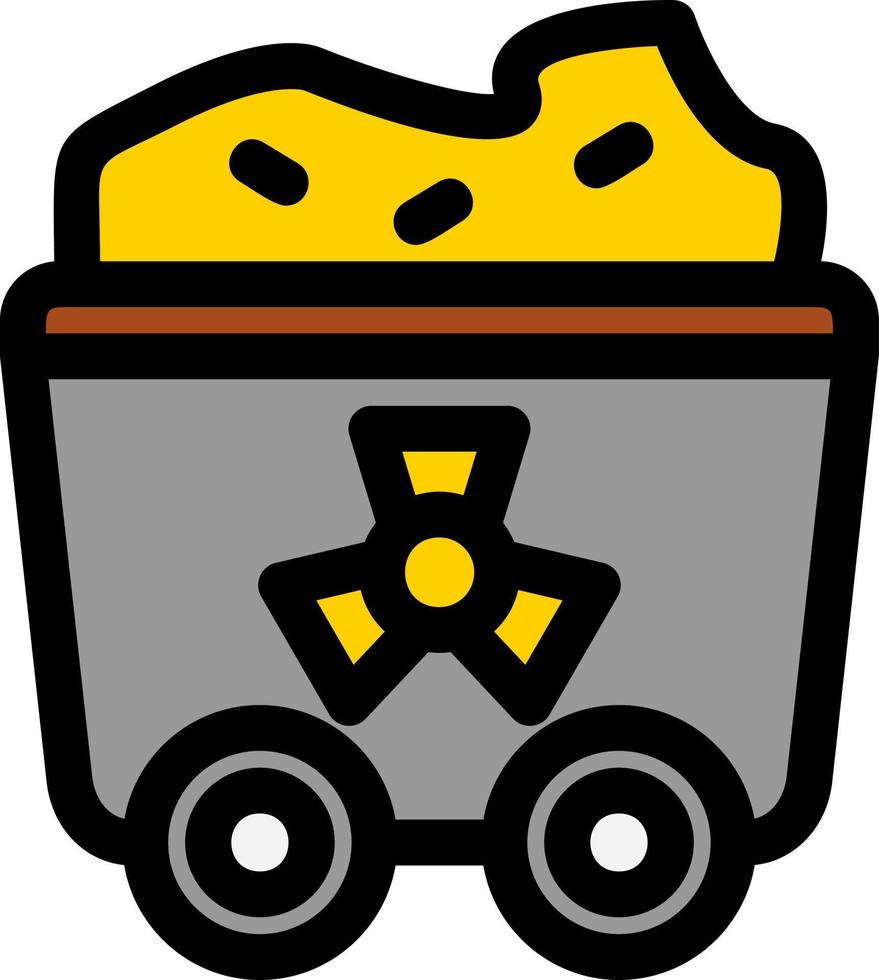 Uranium Line Filled Icon vector