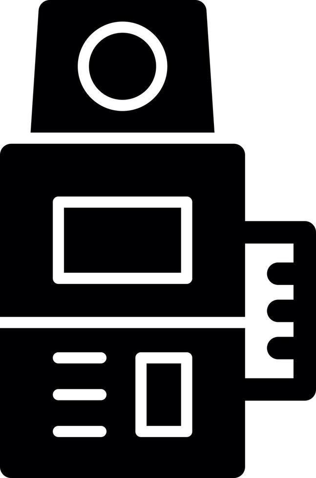 Camera Meter Glyph Icon vector