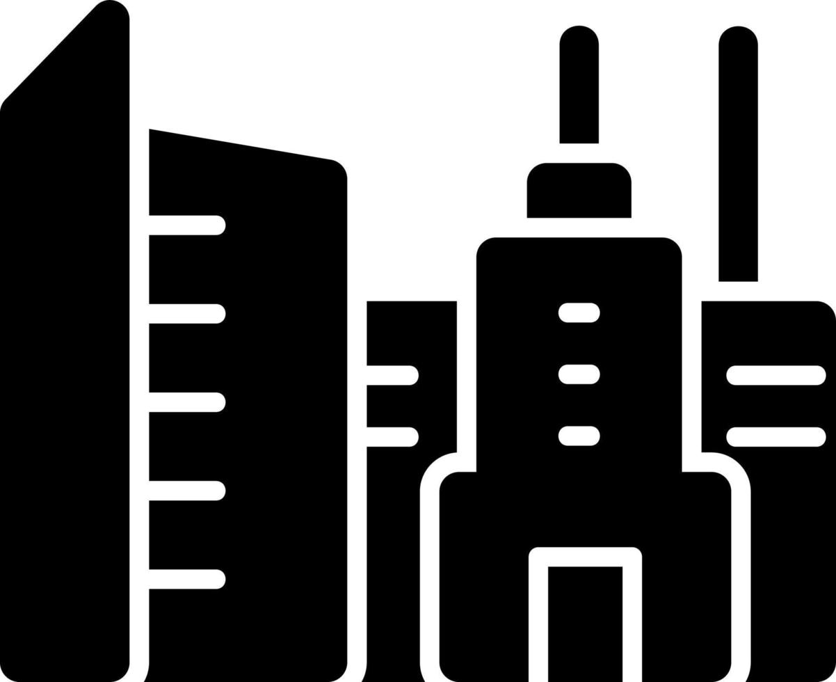 Cityscape Glyph Icon vector