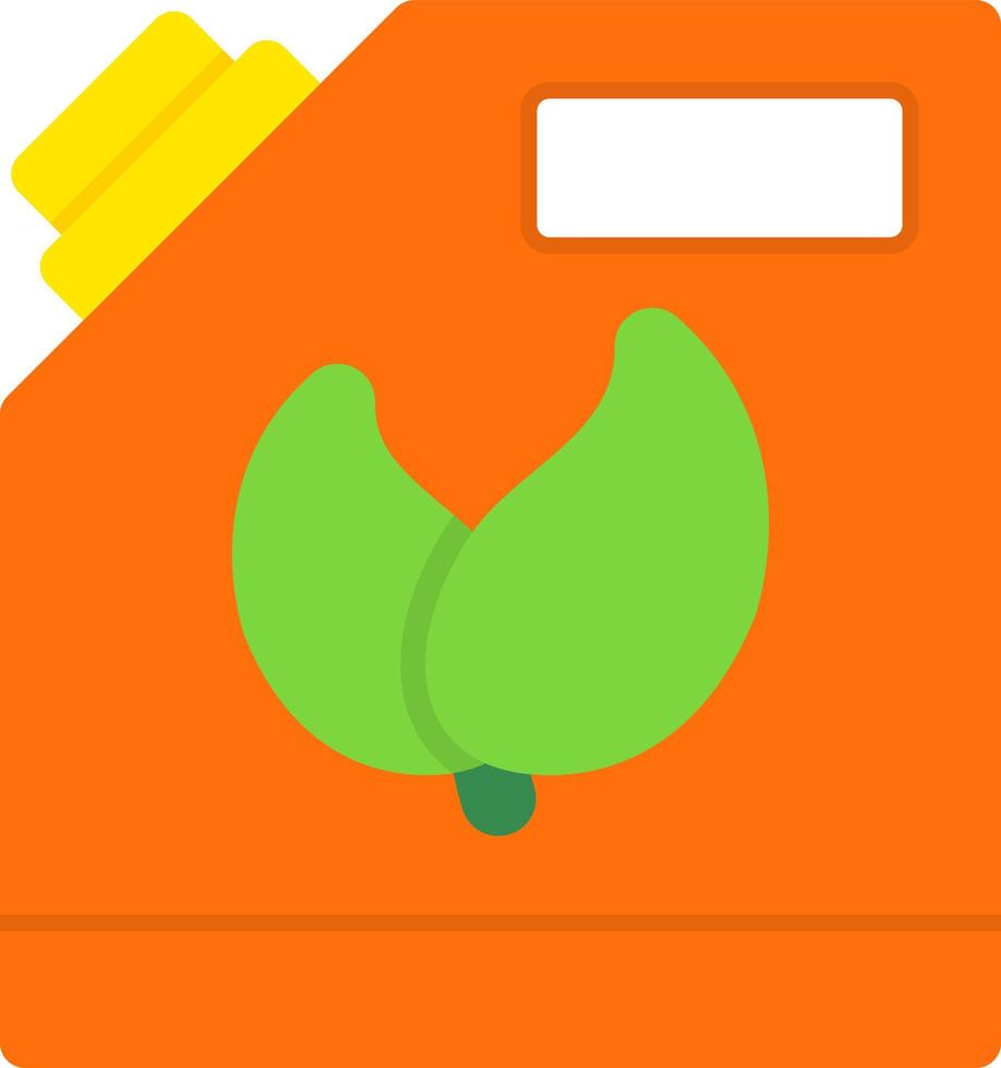 Biofuel Can Flat Icon vector