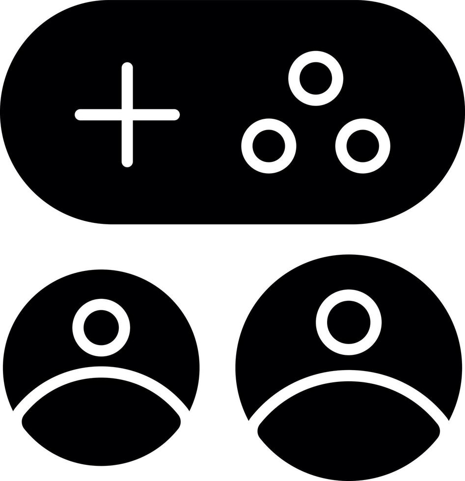 Game Viewers Line Glyph Icon vector