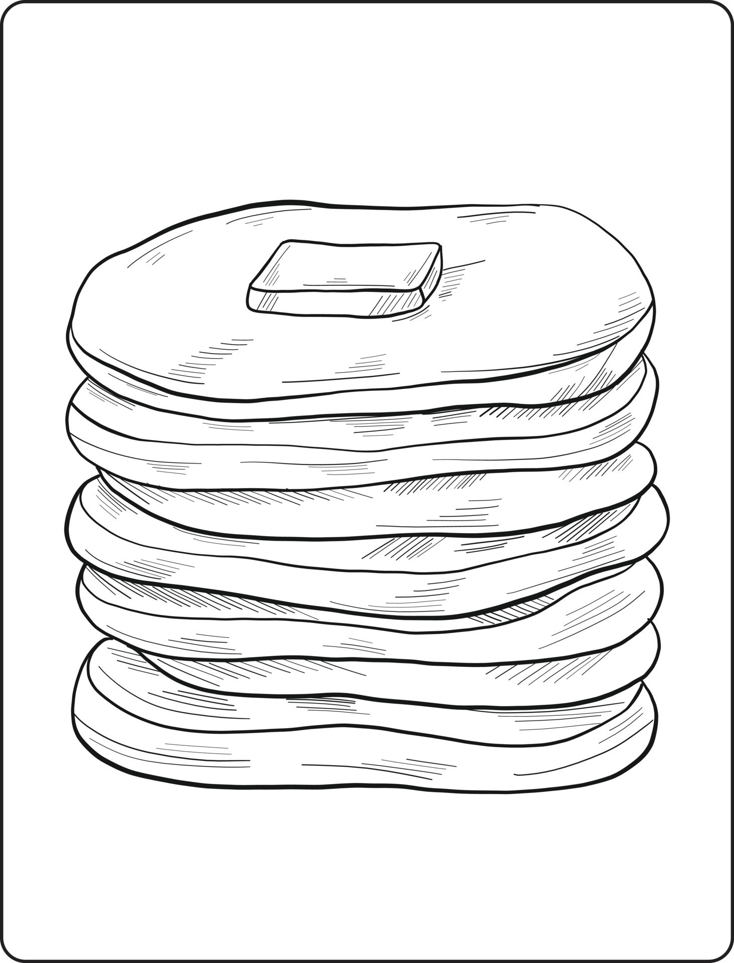 Pancakes Coloring Pages