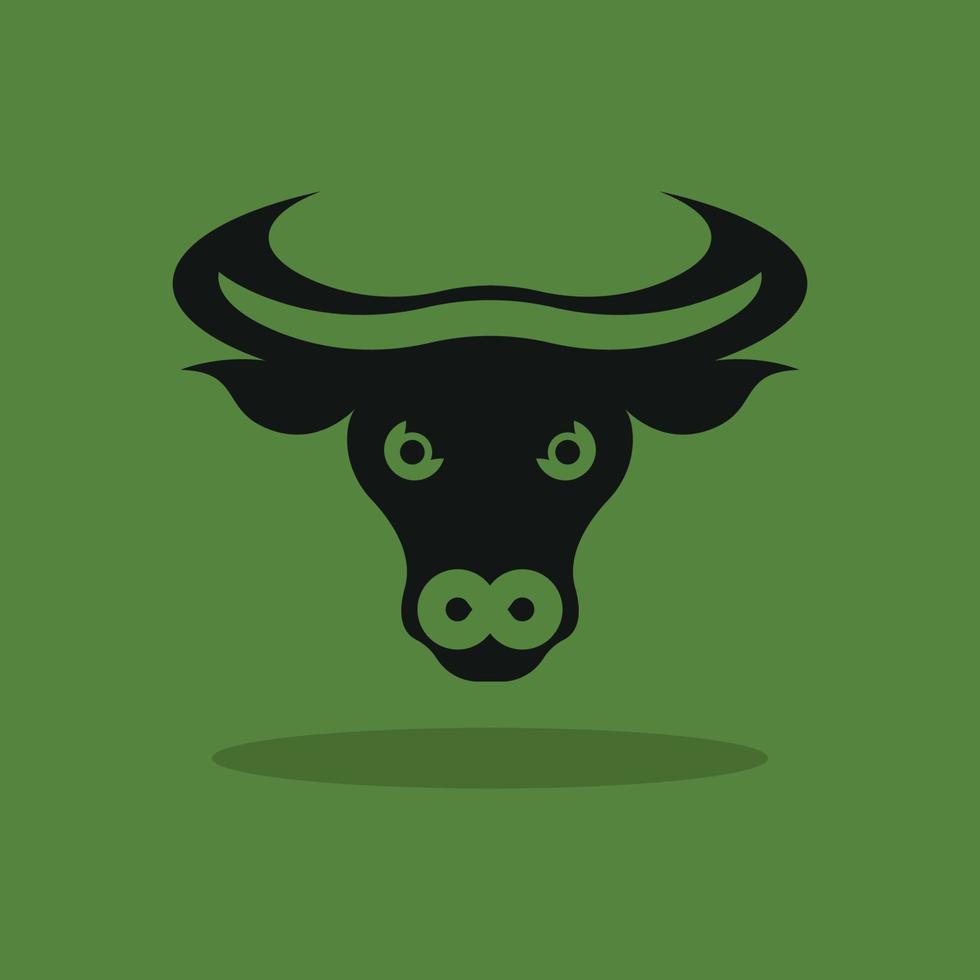 Bull head logo vector icon