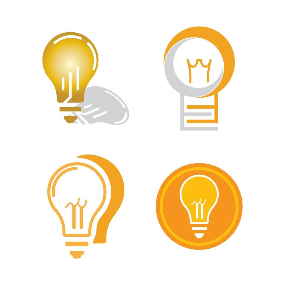 light bulb symbol icon vector
