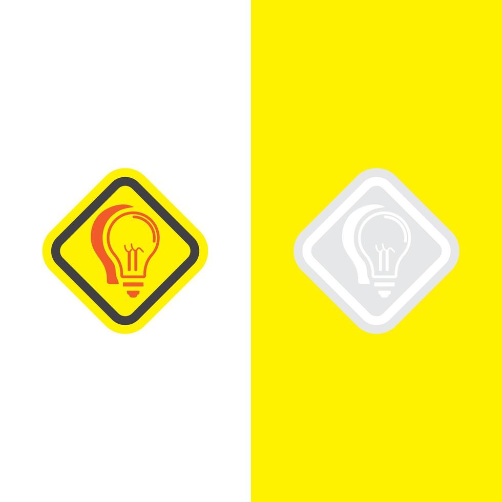 light bulb symbol icon vector