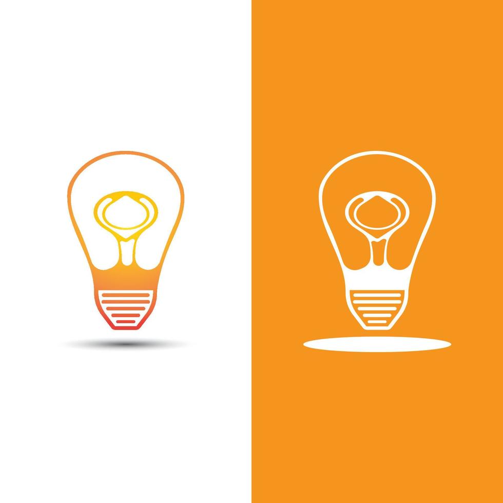 light bulb symbol icon vector