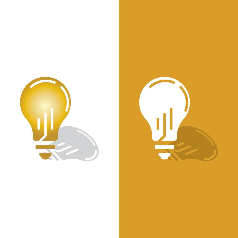 light bulb symbol icon vector