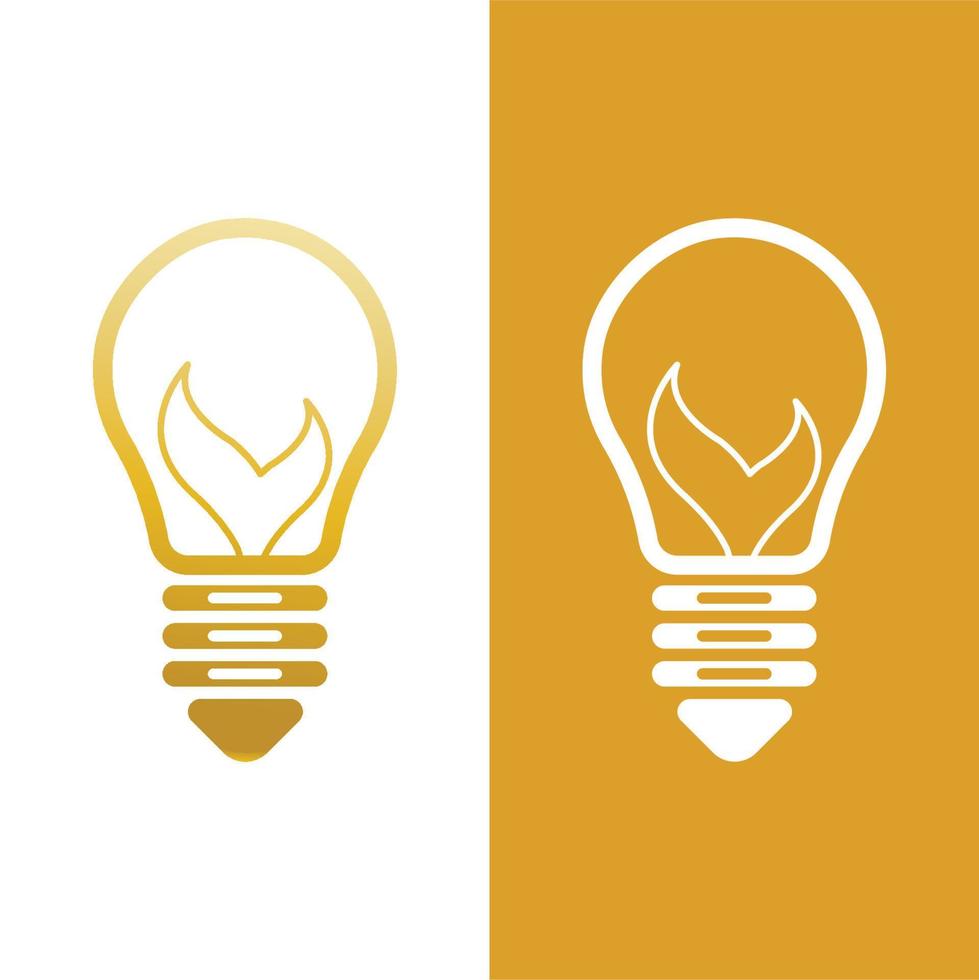 light bulb symbol icon vector
