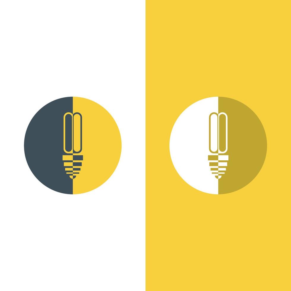 light bulb symbol icon vector