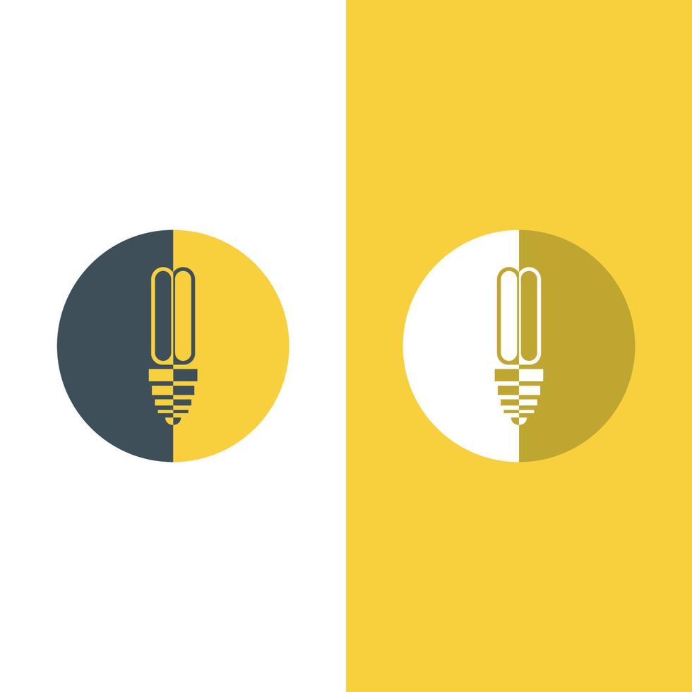 light bulb symbol icon vector