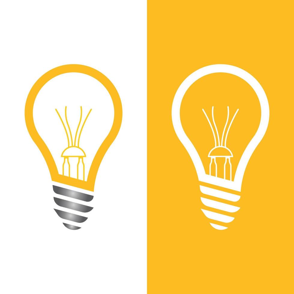 light bulb symbol icon vector