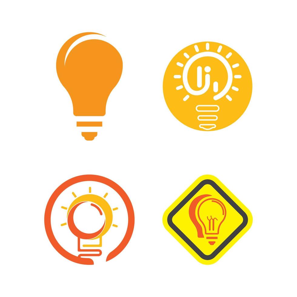 light bulb symbol icon vector