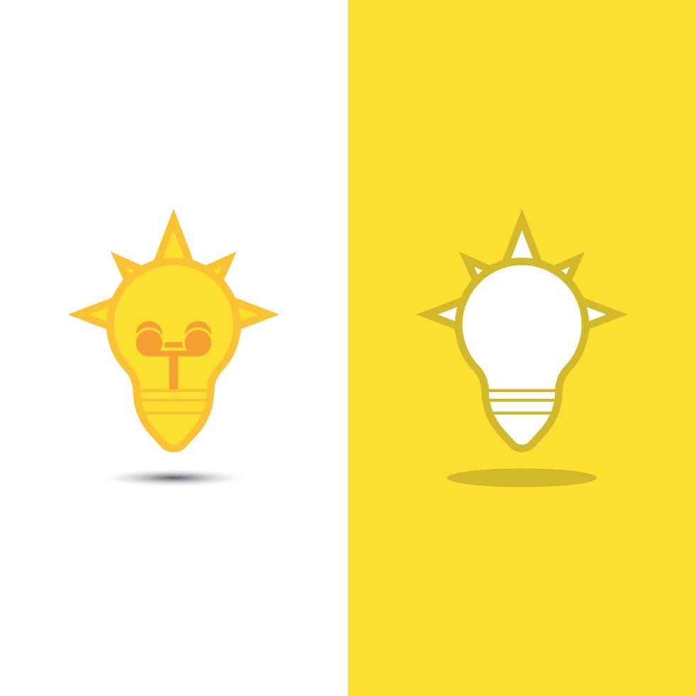 light bulb symbol icon vector