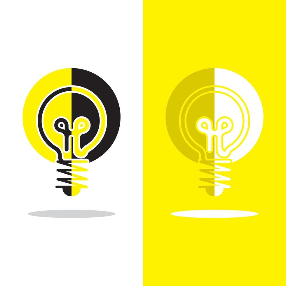 light bulb symbol icon vector