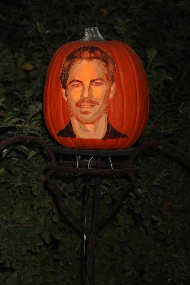 LOS ANGELES, OCT 4 - Paul Walker Carved Pumpkin at the RISE of the Jack O Lanterns at Descanso Gardens on October 4, 2014 in La Canada Flintridge, CA photo