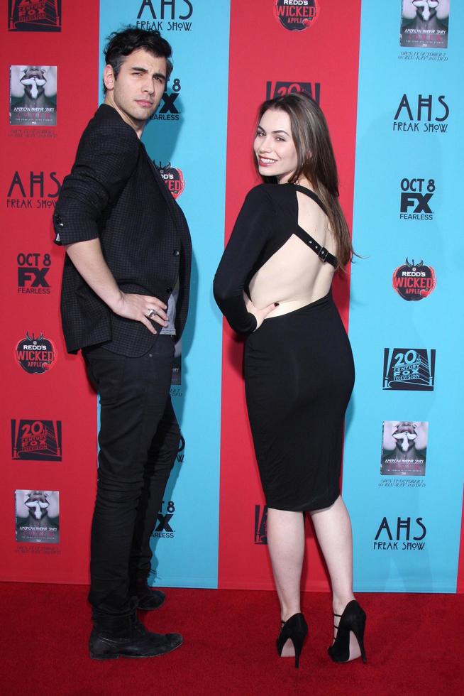 LOS ANGELES, OCT 5 - Nick Simmons, Sophie Simmons at the American Horror Story - Freak Show Premiere Event at TCL Chinese Theater on October 5, 2014 in Los Angeles, CA photo