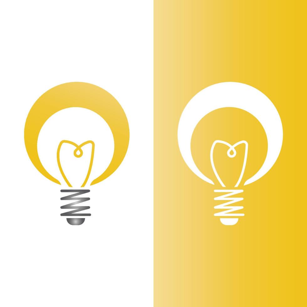 light bulb symbol icon vector