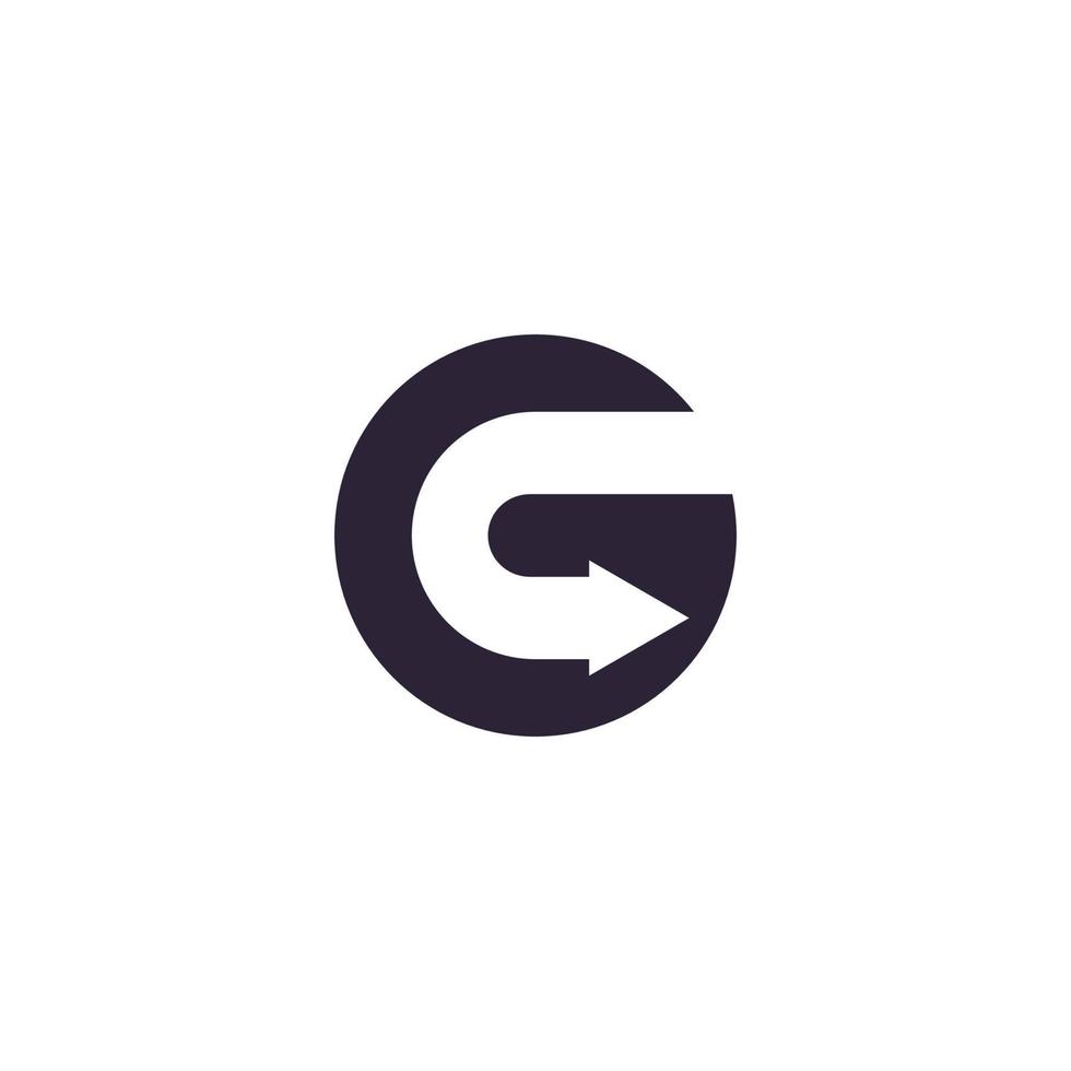 Initia G logo vector template, creative logo symbol