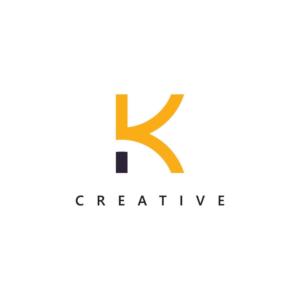 Letter K logo design Logo template  Creative K logo vector symbol