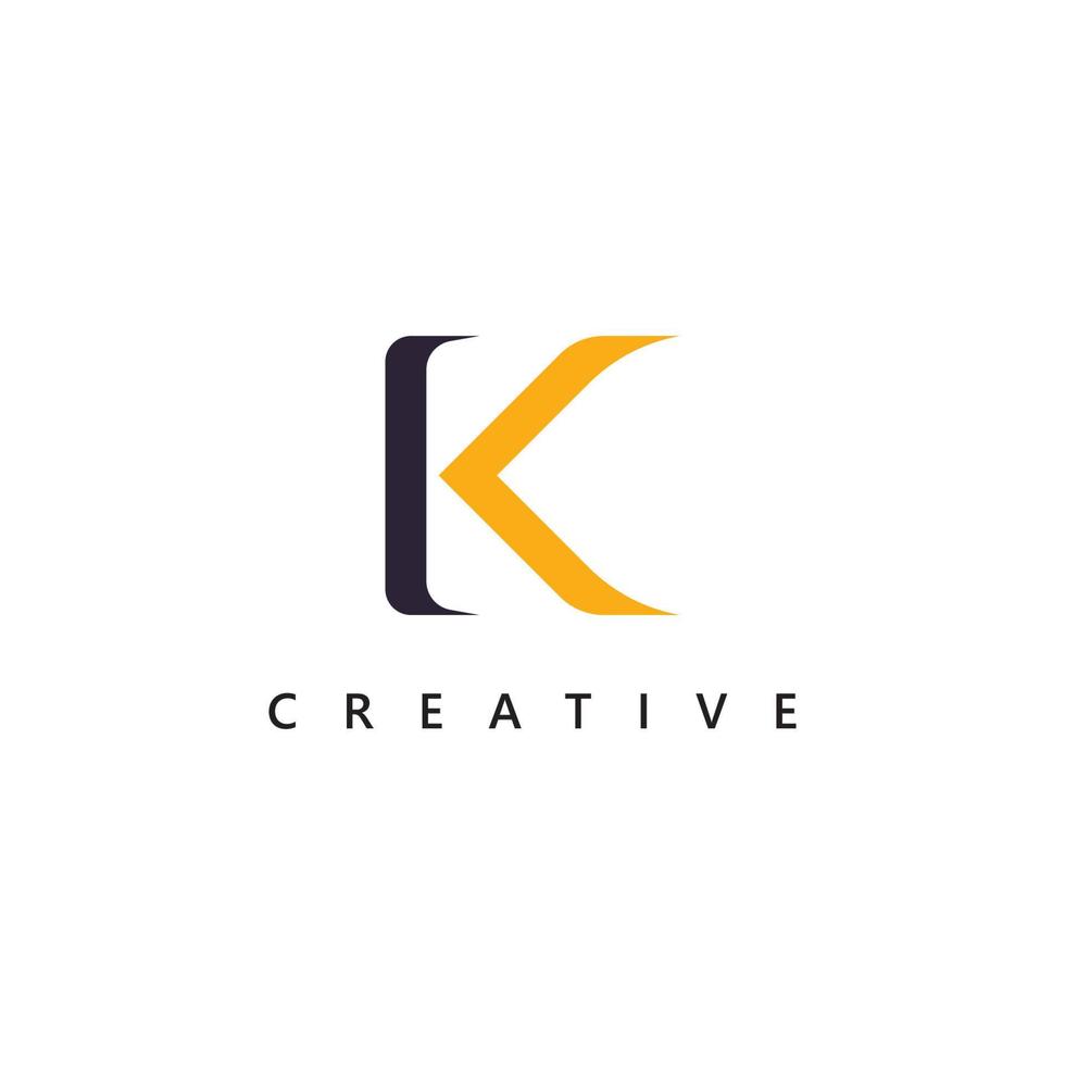 Letter K logo design Logo template  Creative K logo vector symbol