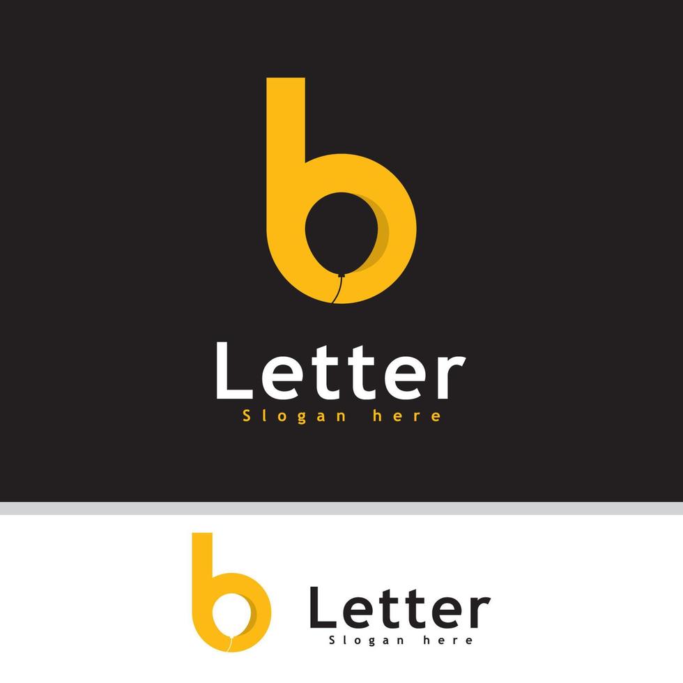 plantilla de diseño de icono de logotipo de letra b, símbolo de logotipo creativo b vector