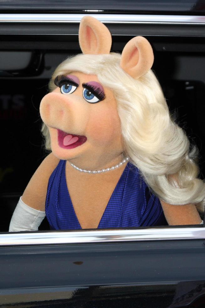 LOS ANGELES, MAR 11 - Miss Piggy at the Muppets Most Wanted, Los Angeles Premiere at the El Capitan Theater on March 11, 2014 in Los Angeles, CA photo