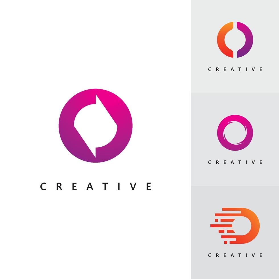 Letter O logo vector template, Creative O Letter initial logo design