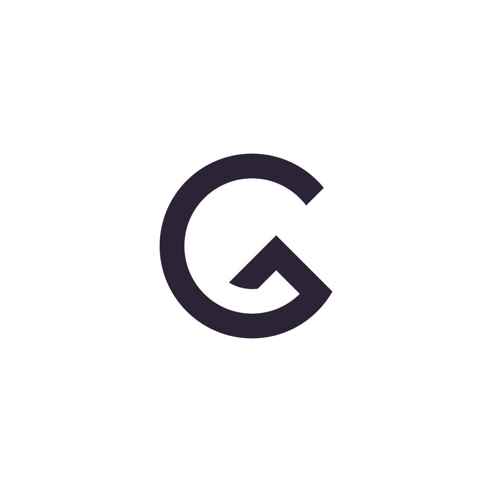 Initia G logo vector template, creative logo symbol