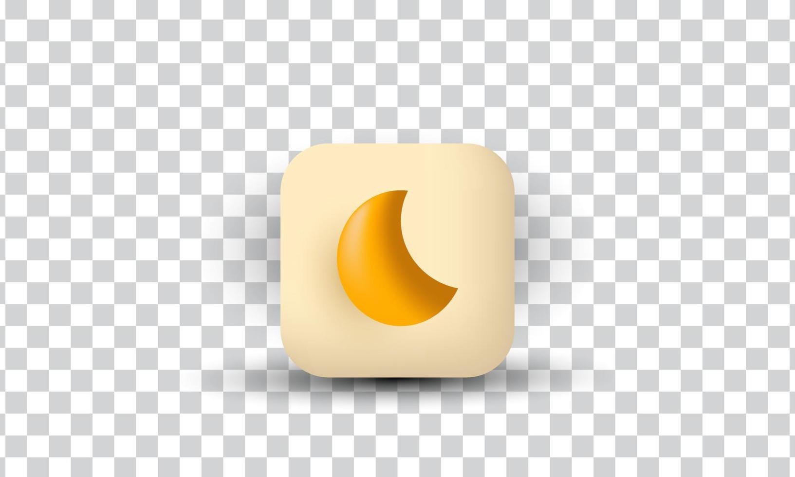 unique creative 3d minimal cartoon sun icon isolated on vector