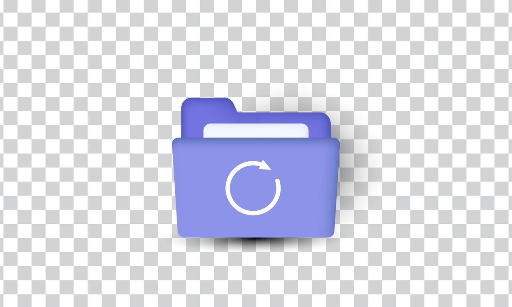 icono de diseño de documento de archivo púrpura 3d creativo único aislado en vector