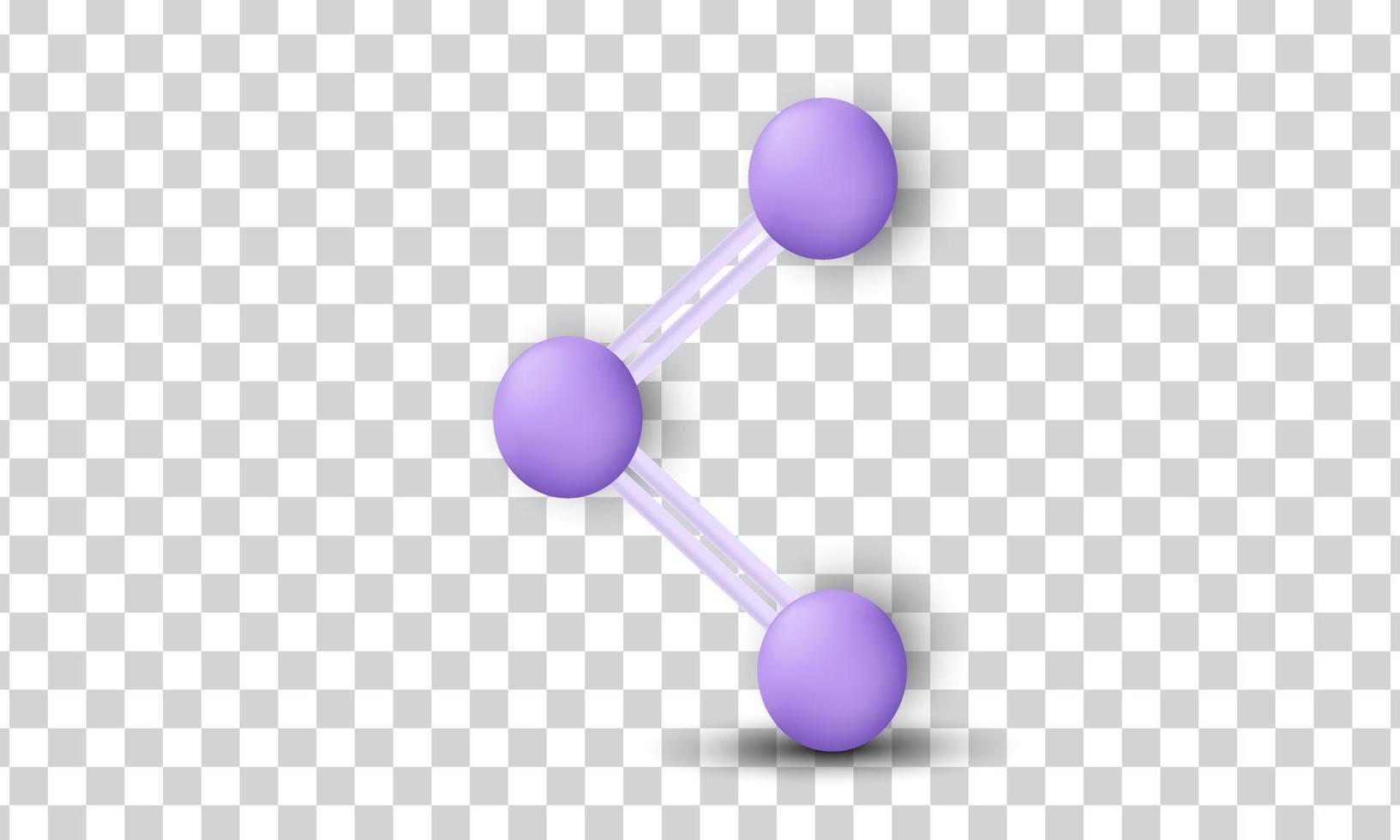 icono de diseño de objeto de datos 3d compartido creativo único aislado en vector