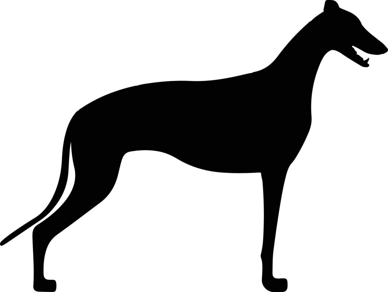 silueta de perro, vector de perro