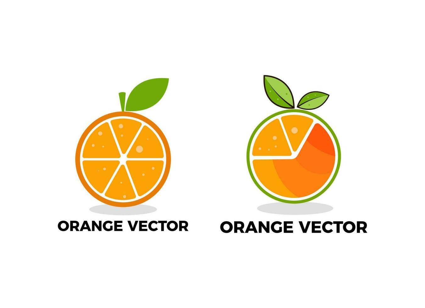 The logo of orange juice vector