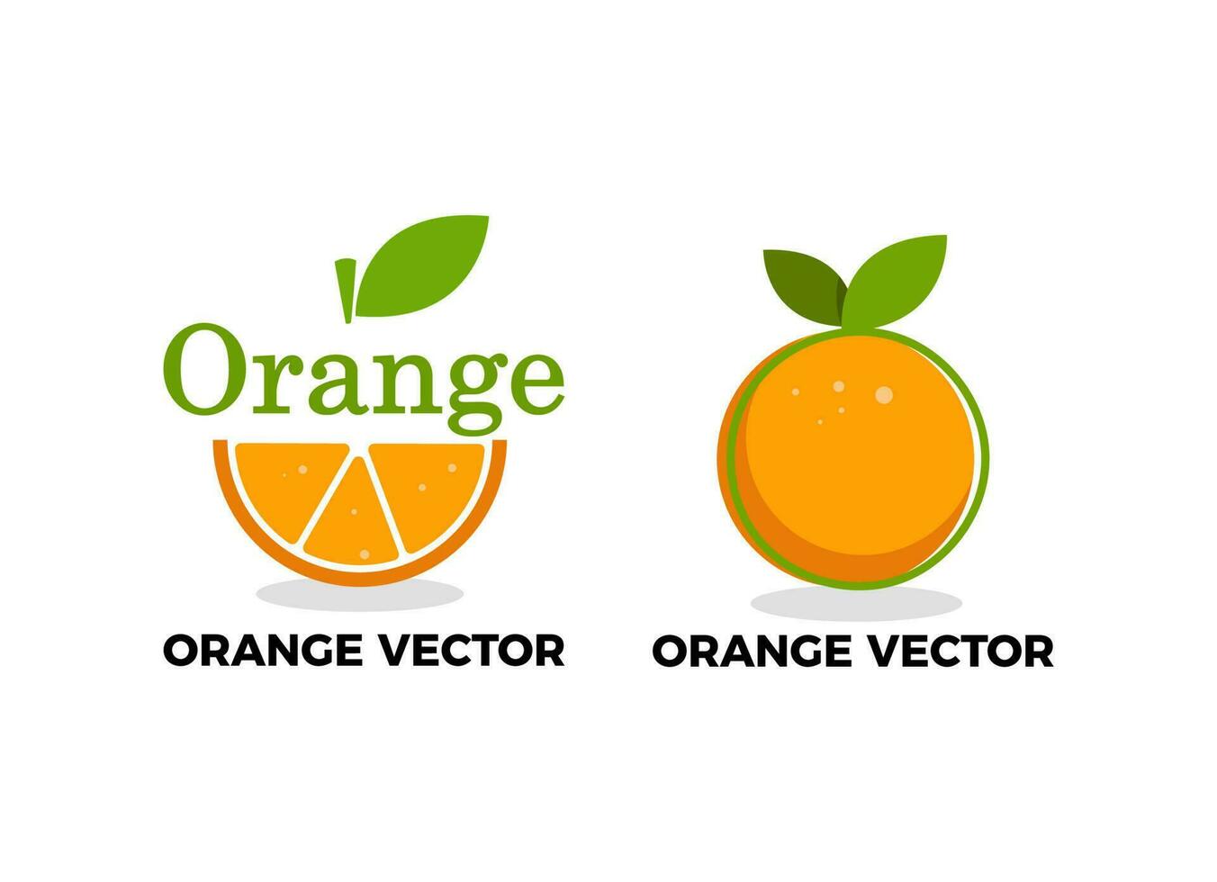 The logo of orange juice vector