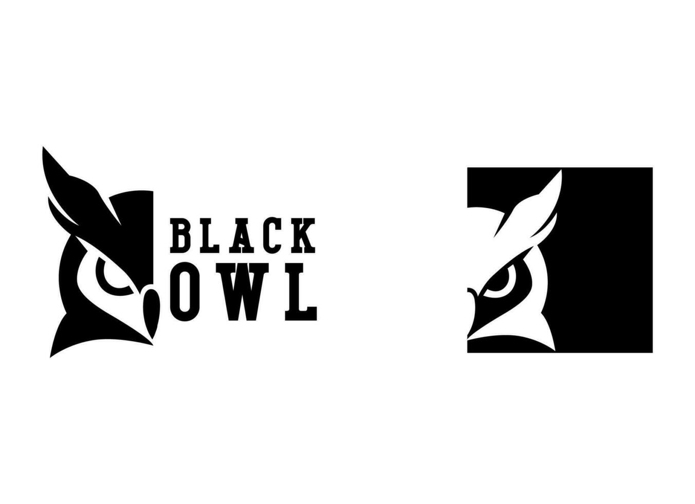 The owl vector logo illustration