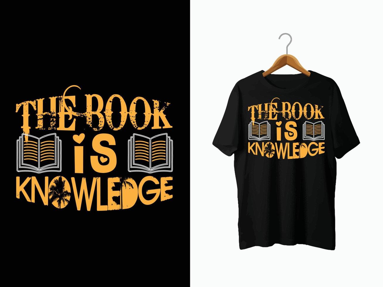 Book Lover T-Shirt Design vector