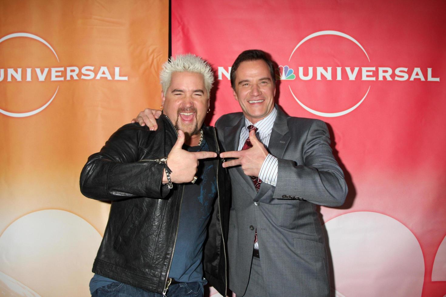 LOS ANGELES, JAN 13 - Guy Fieri, Tim McKay arrives at the NBC TCA Winter 2011 Party at Langham Huntington Hotel on January 13, 2010 in Westwood, CA photo