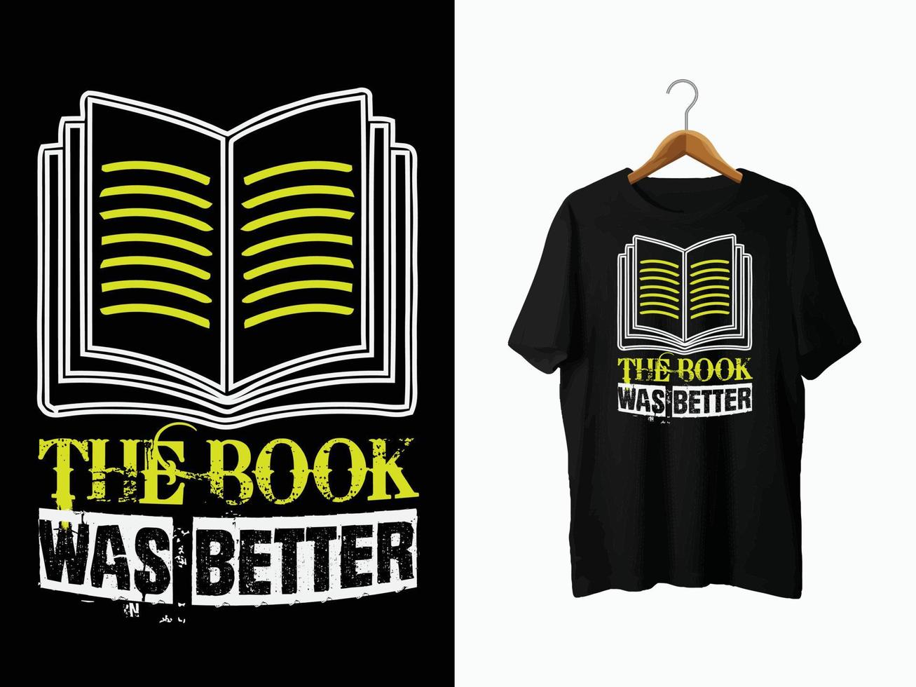 diseño de camiseta de amante de los libros vector