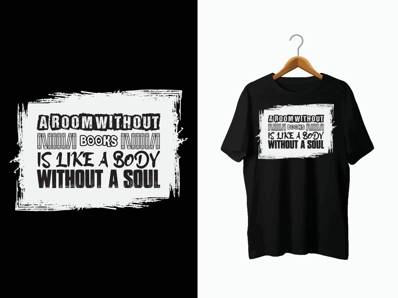 Book Lover T-Shirt Design vector