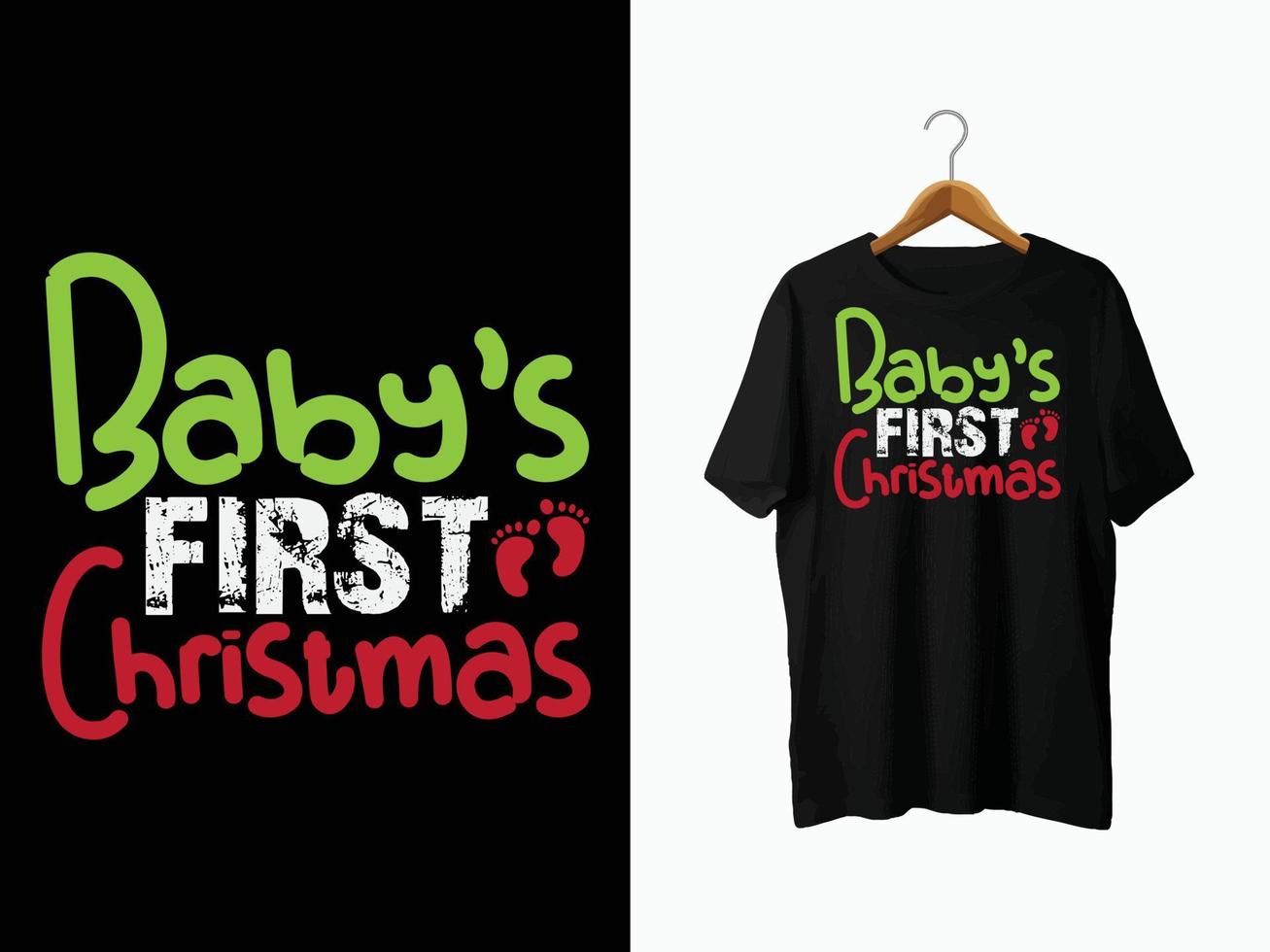 Christmas T-Shirt Design. vector