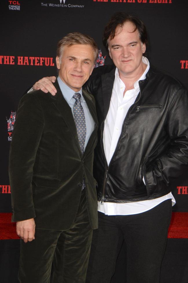 LOS ANGELES, JAN 5 - Christoph Waltz, Quentin Tarantino at the Quentin Tarantino Hand and Footprints Ceremony at the TCL Chinese Theater IMAX on January 5, 2016 in Los Angeles, CA photo